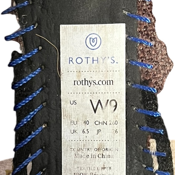 Rothy's round toe ballet flats in truffle python print knit - Picture 9 of 9